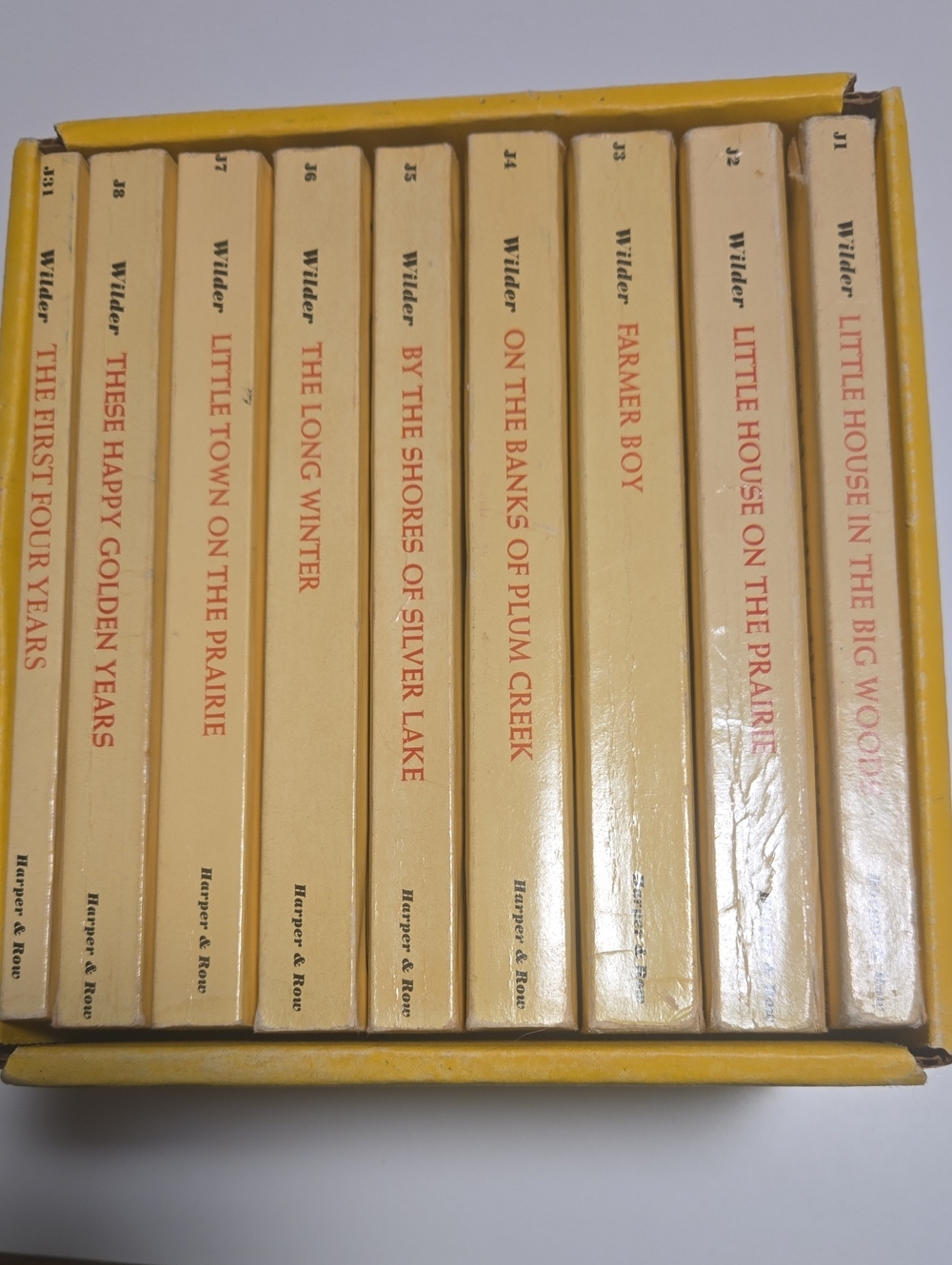 Little House Series Paperback Set - Yellow Spines